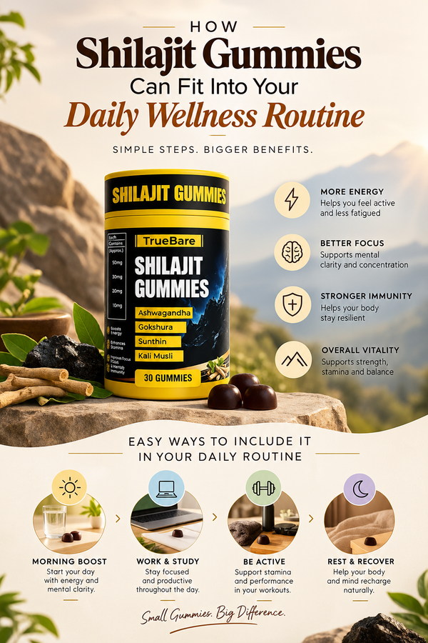 How Shilajit Gummies Can Fit Into Your Daily Wellness Routine