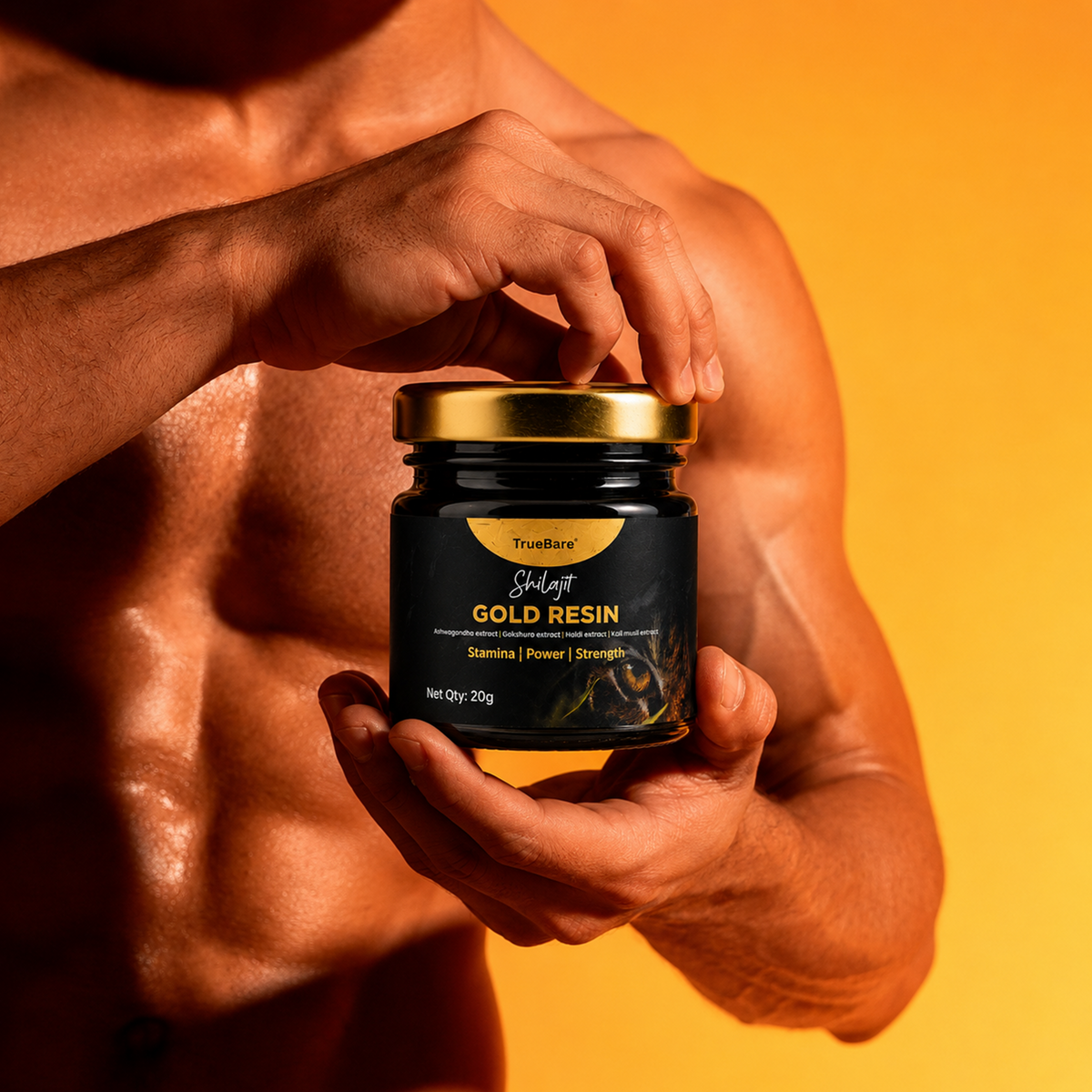 TrueBare Shilajit Gold Resin – Energy, Vitality, Stamina & Men’s Wellness Support