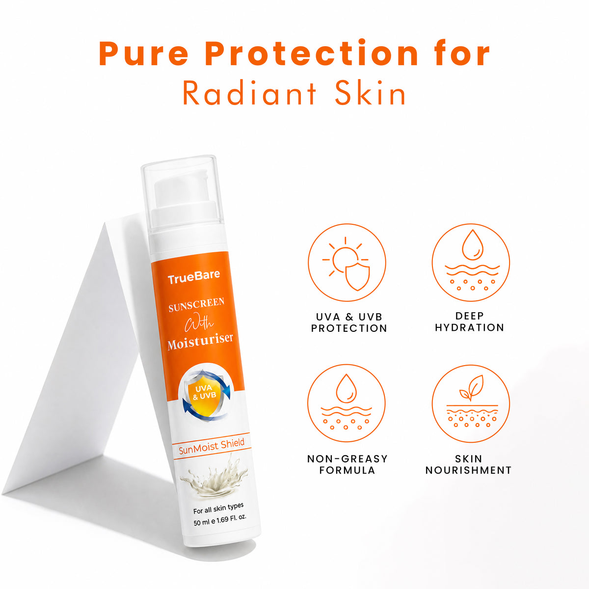 SunMoist Shield Sunscreen with Moisturiser – Hydrating Daily Sun Protection