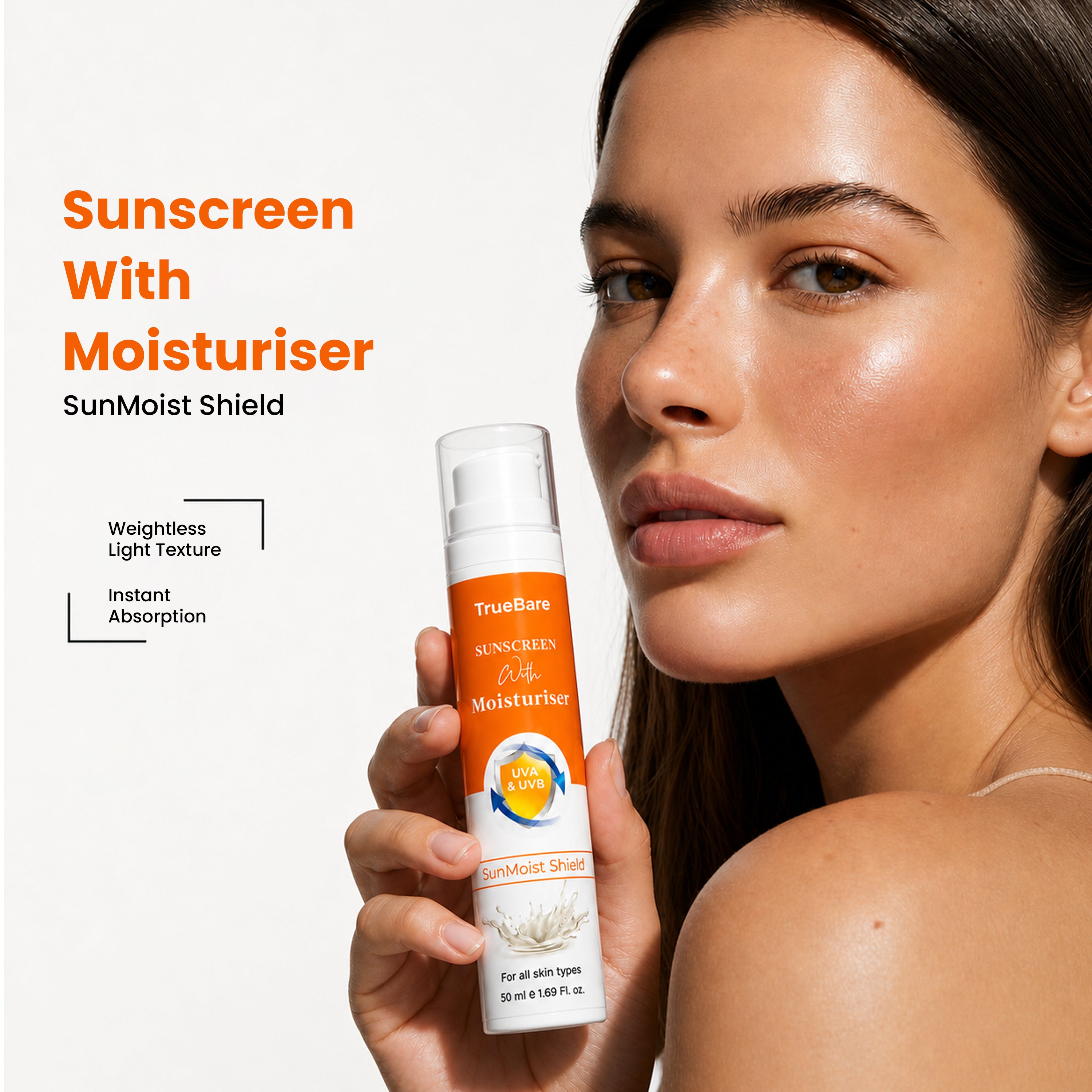 SunMoist Shield Sunscreen with Moisturiser – Hydrating Daily Sun Protection