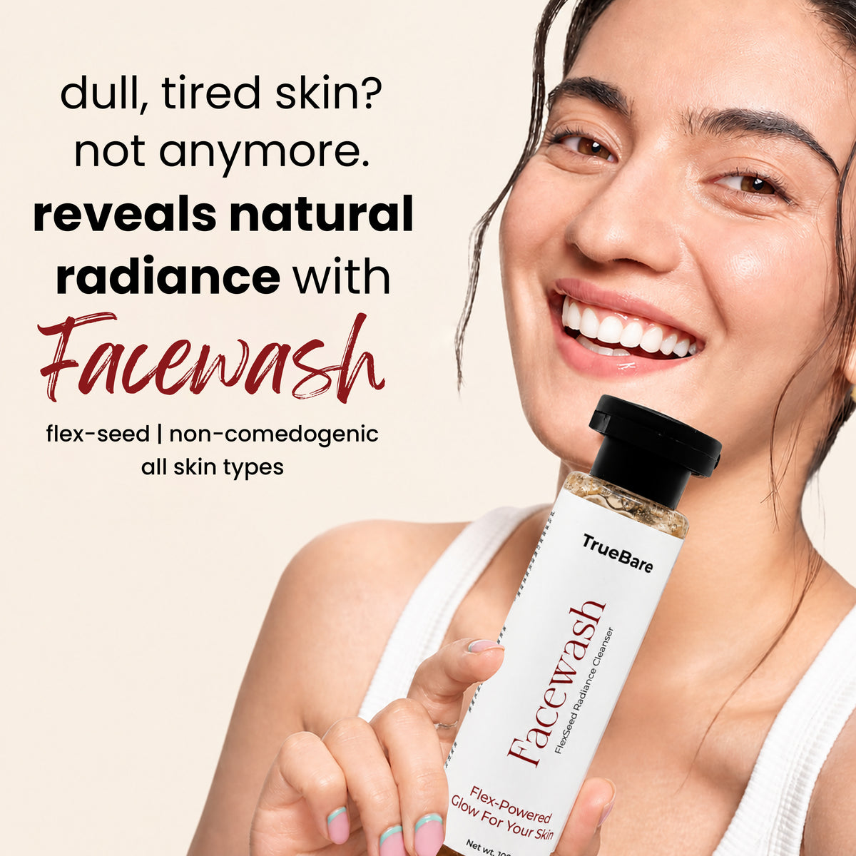FlexSeed Radiance Cleanser – Deep Cleanse and Brighten Skin Naturally